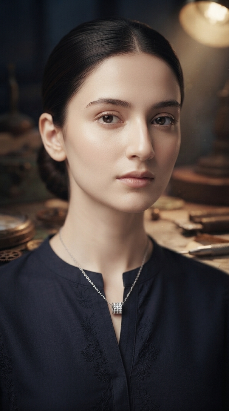 Aria Crystal Barrel Necklace